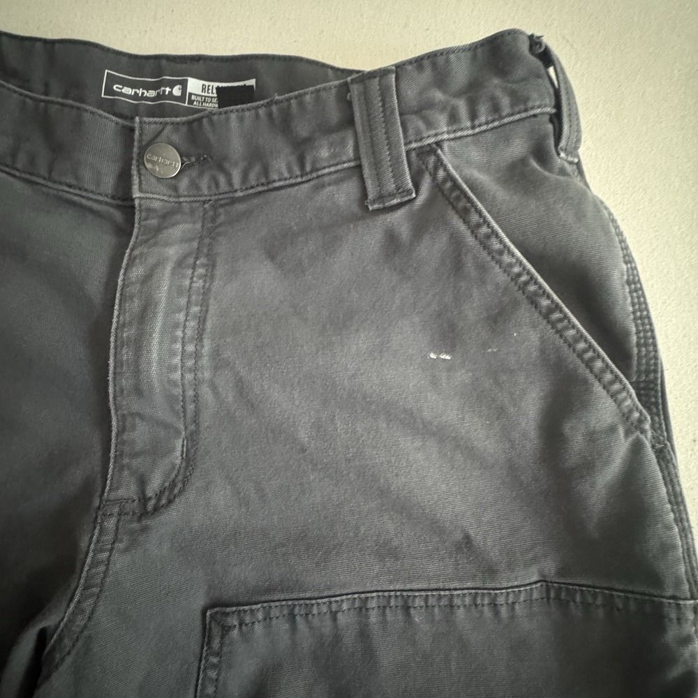 Carhartt Men's Pants Rugged Flex Relaxed Fit Distressed Carpenter WorkWear 34x34 - Picture 15 of 16